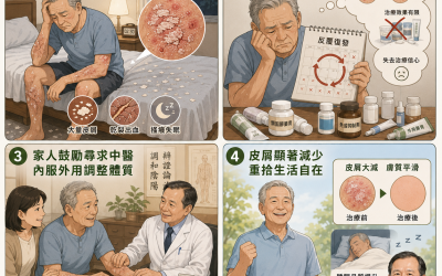 乾癬治療案例-年長退休長輩